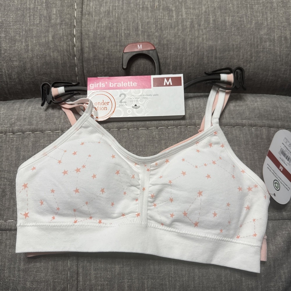 Wonder Nation Girl Seamless Light Pad Bralette 2-Pack‎